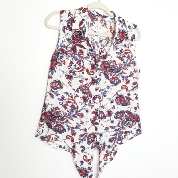 New York Collection Sleeveless Front Tie Blouse EUC sz MP - Picture 6 of 8